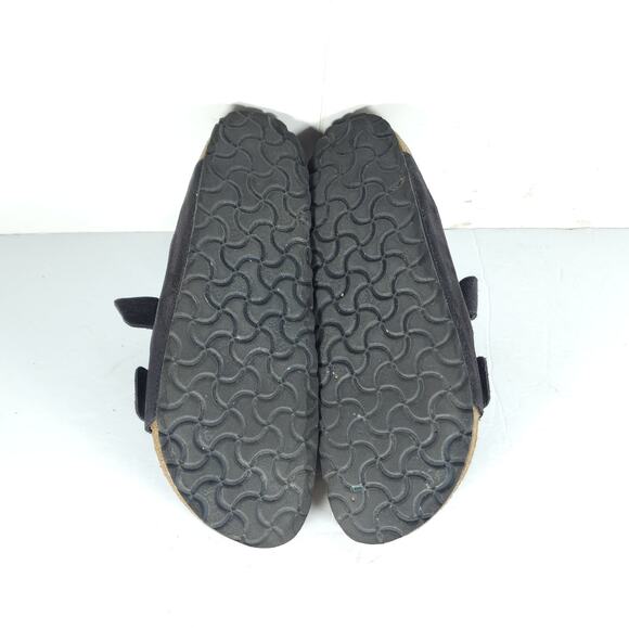 BIRKENSTOCK Arizona EU41 L10 M8 Suede Midnight Blue Soft Footbed Slide Sandals - Picture 10 of 16